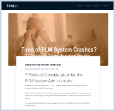 Tired of PLM System Crashes