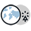 Globe with tree icon