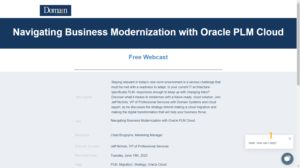 Navigating Business Modernization with Oracle PLM Clou